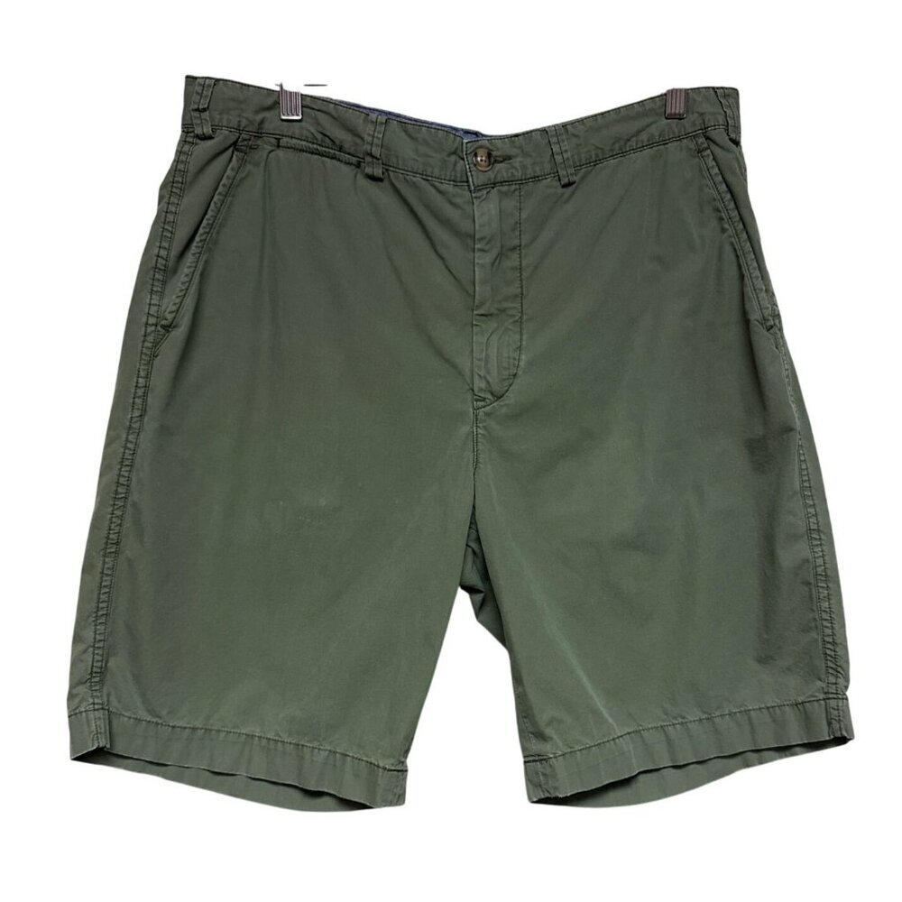 Polo Ralph Lauren Men's Shorts Chino Green Relaxed Fit Drawstring Preppy Size 35
